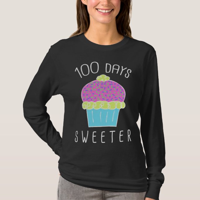Cute 100th Day of School For Teachers and Students T-Shirt (Vorderseite)