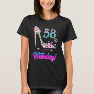Cute 58 Years Old It's My 58th Birthday Party T-Shirt