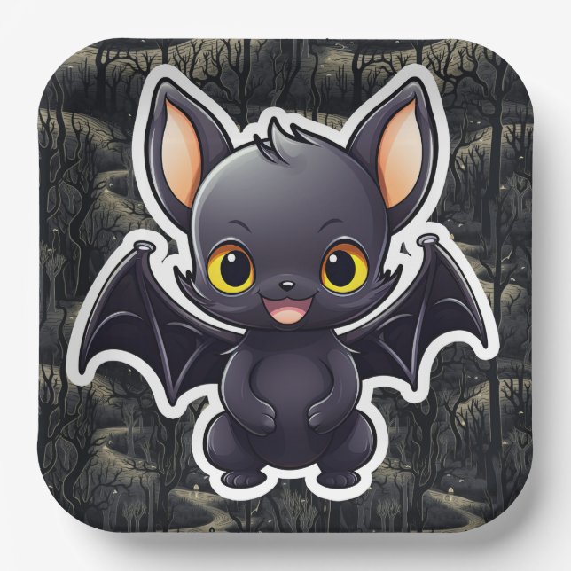 Cute-7-Teller Pappteller (Vorderseite)