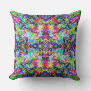 Cute abstrakte farbenfrohe Brusttextur Kissen