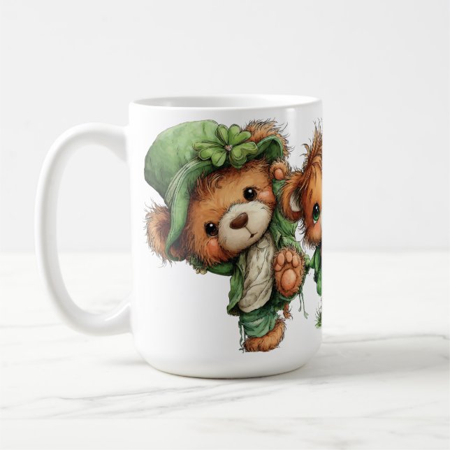 CUTE ADORABLE IRISH DRESSED TEDDY BEARS KAFFEETASSE (Links)