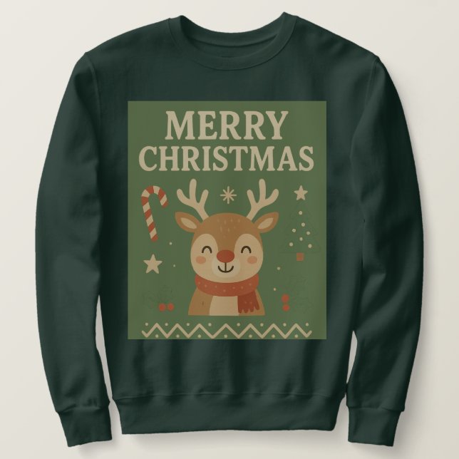 Cute Aesthetic Christmas Sweater Sweatshirt (Design vorne)