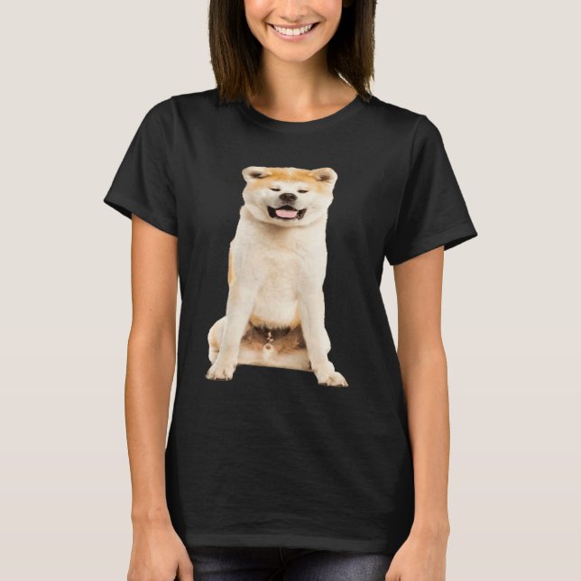 Cute Akita Inu T-Shirt (Vorderseite)