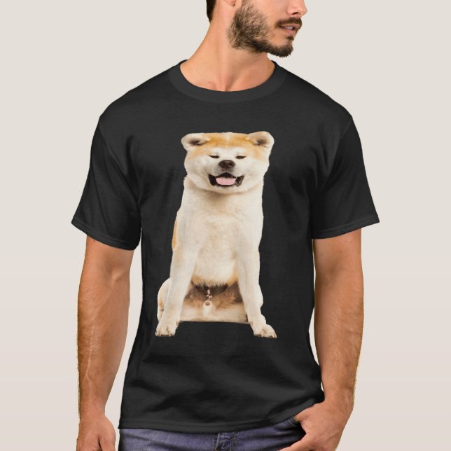 Cute Akita Inu T-Shirt (Vorderseite)