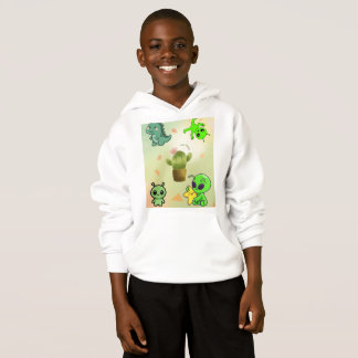 cute alien&cactus hoodie,Add a touch of cosmic cut Hoodie