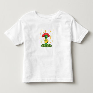 Cute Alien With Umbrella Kawaii Space Character Kleinkind T-shirt