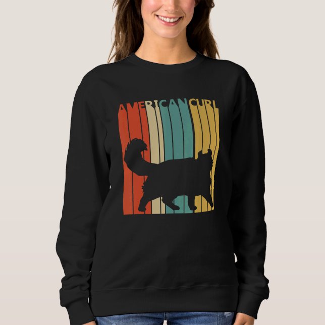 Cute American Curl Cat Sweatshirt (Vorderseite)