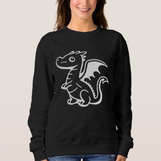 cute and adorable winged little dragon sweatshirt