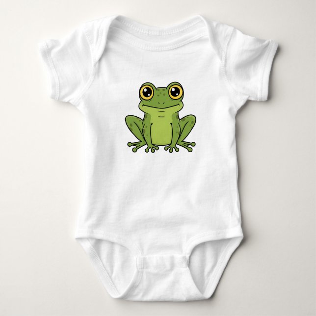 Cute and Charming Frog Baby Bodysuit  Strampler (Vorderseite)