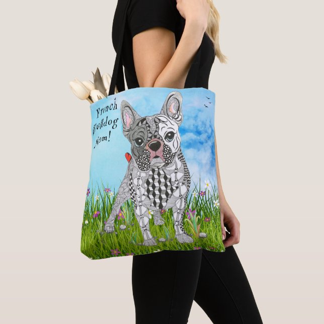 Cute and Colorful French Bulldog Tote Bag (Von Nahem)