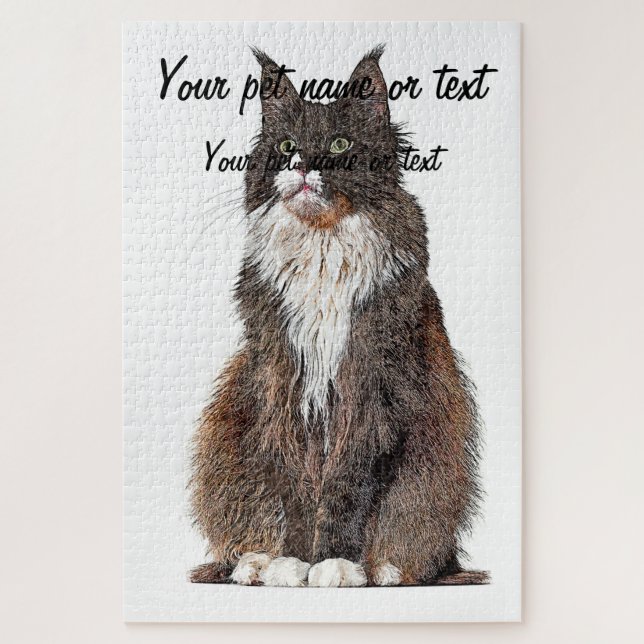 Cute and Cool, Maine Coon Cat Puzzle (Vertikal)