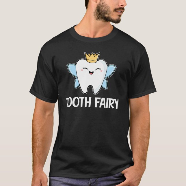 Cute And  Dental Care Tooth Fairy T-Shirt (Vorderseite)