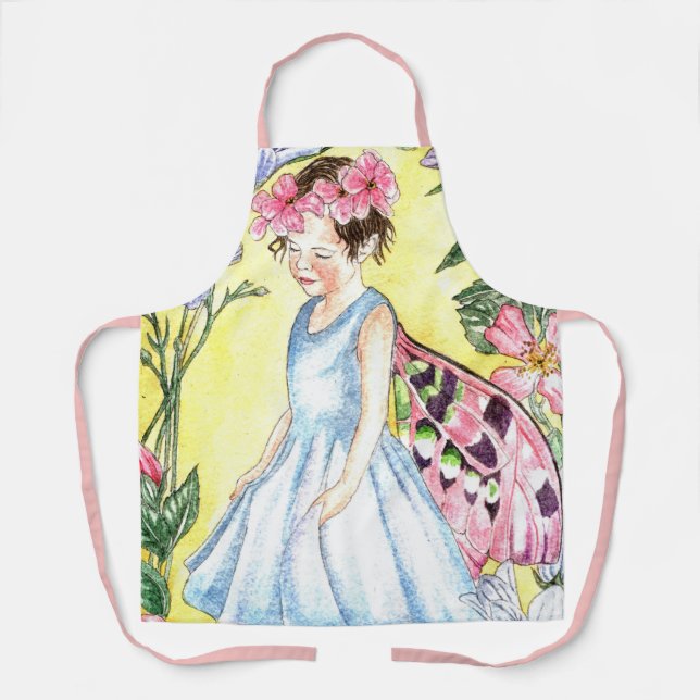 Cute and Fun Summer Fairy Apron Schürze (Vorderseite)