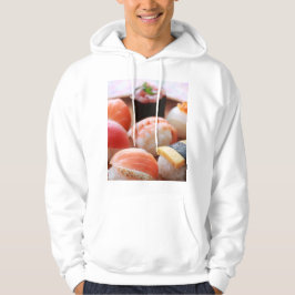 Cute and round! A selection of round sushi Hoodie