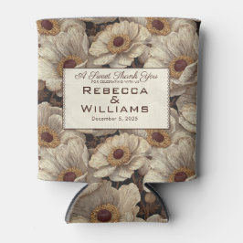 Cute Anemones Accent Winter Wedding Dosenkühler