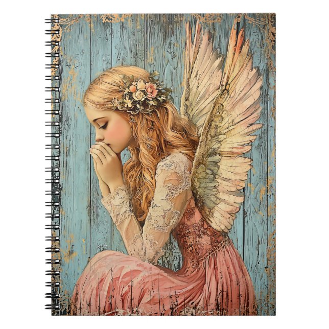 Cute Angel Spiral Notebook Notizblock (Vorderseite)