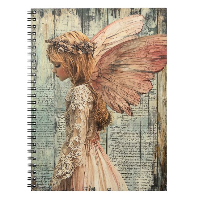 Cute Angel Spiral Notebook Notizblock (Vorderseite)