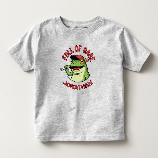 Cute Angry Frog Kleinkind T-shirt (Vorderseite)