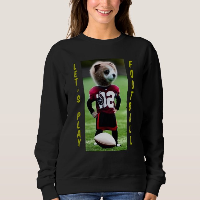 Cute Animal Football player Sweatshirt (Vorderseite)