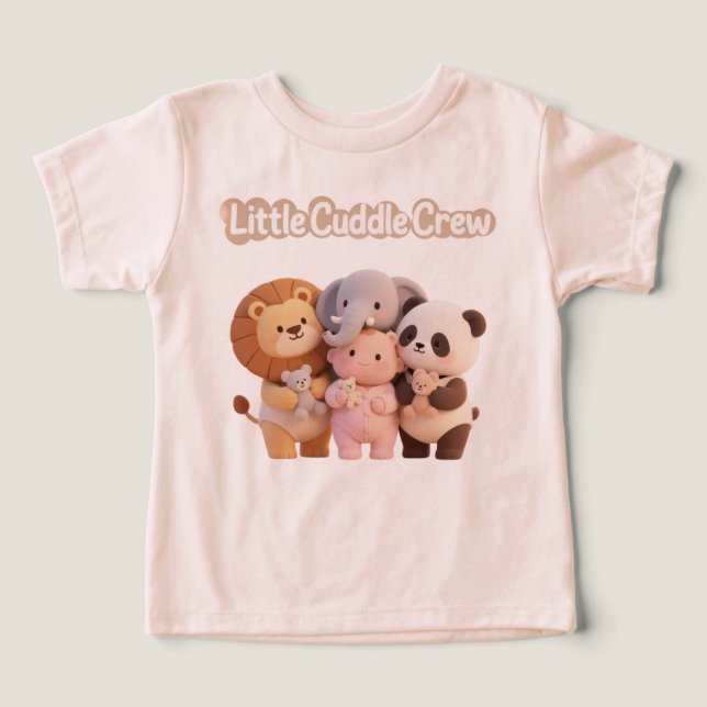 Cute Animal Friends Kids' T-Shirt (Design Vorderseite)