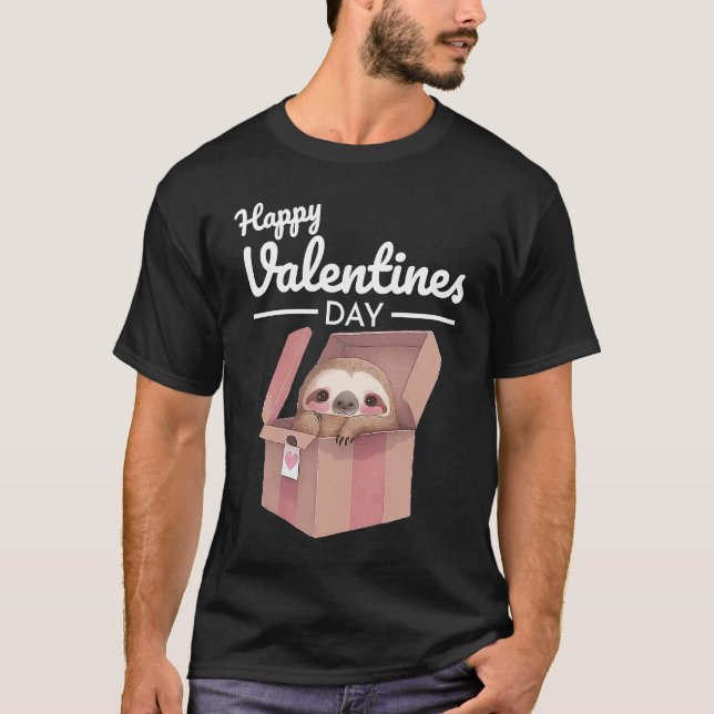 Cute Animal Heart Panda  Happy Valentine Day  10 T-Shirt (Vorderseite)