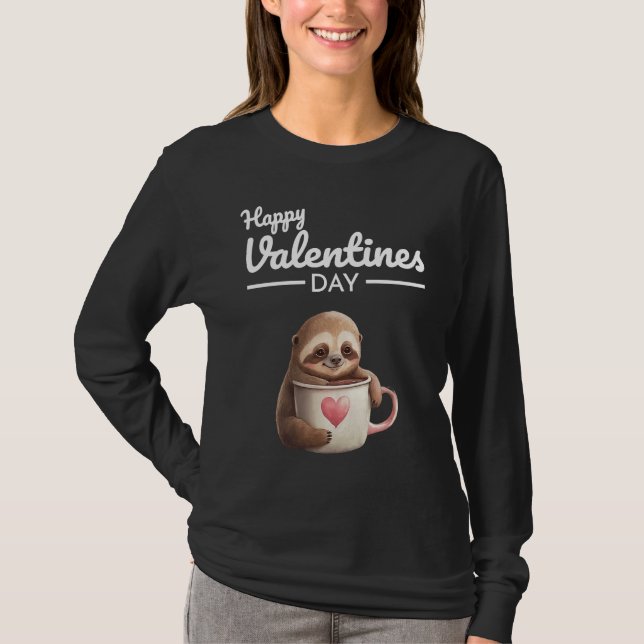 Cute Animal Heart Panda  Happy Valentine Day  11 T-Shirt (Vorderseite)