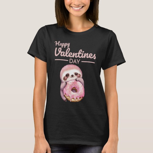 Cute Animal Heart Panda  Happy Valentine Day  20 T-Shirt (Vorderseite)