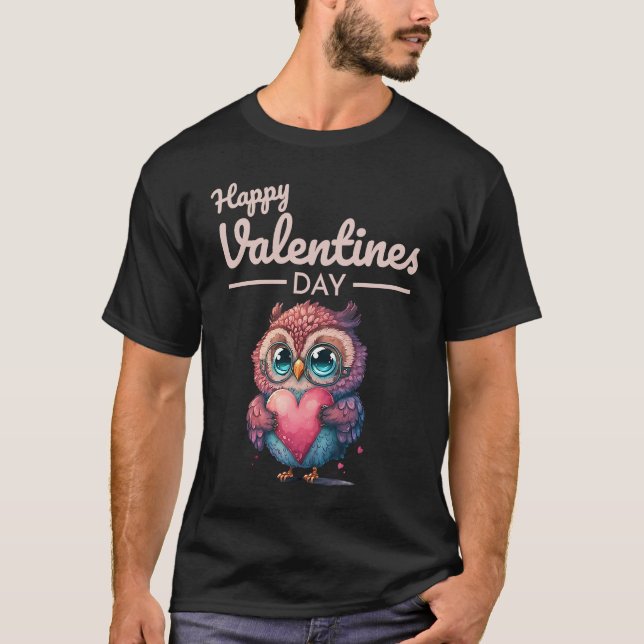 Cute Animal Heart Panda  Happy Valentine Day  21 T-Shirt (Vorderseite)