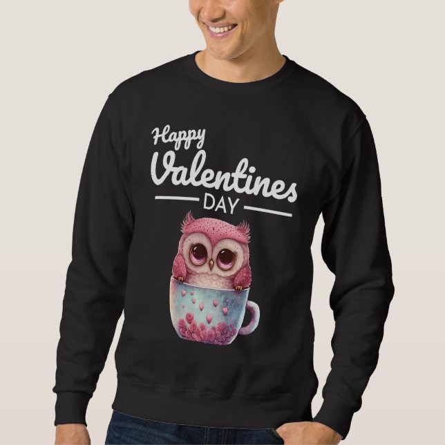 Cute Animal Heart Panda  Happy Valentine Day  27 Sweatshirt (Vorderseite)