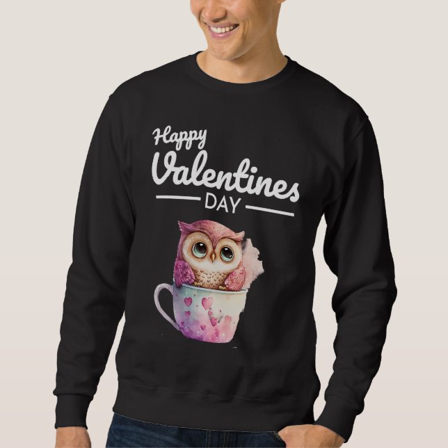 Cute Animal Heart Panda  Happy Valentine Day  28 Sweatshirt (Vorderseite)
