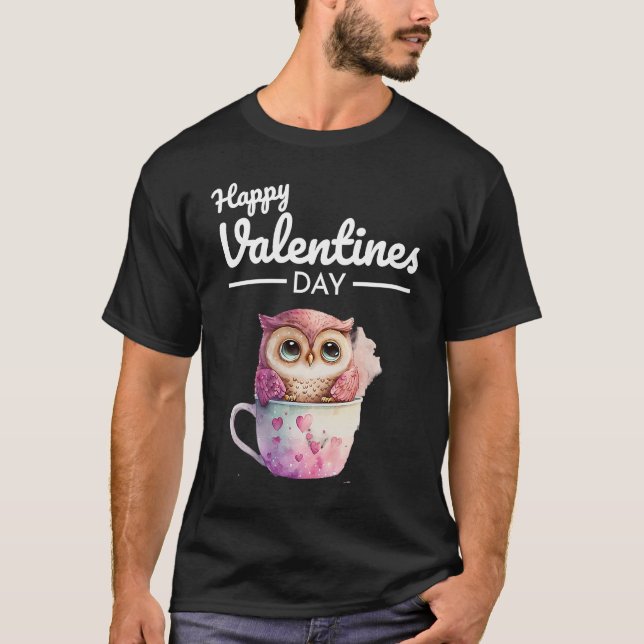 Cute Animal Heart Panda  Happy Valentine Day  28 T-Shirt (Vorderseite)