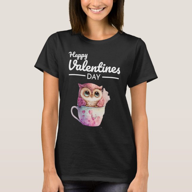 Cute Animal Heart Panda  Happy Valentine Day  28 T-Shirt (Vorderseite)