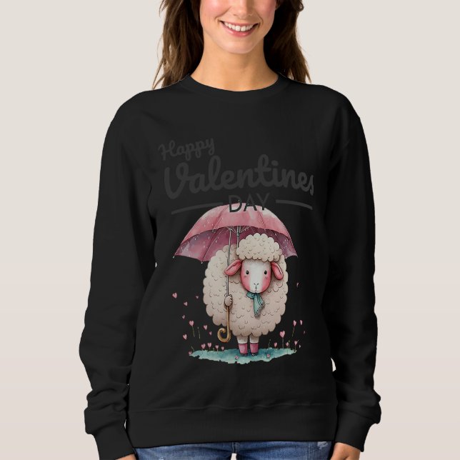 Cute Animal Heart Panda  Happy Valentine Day  33 Sweatshirt (Vorderseite)