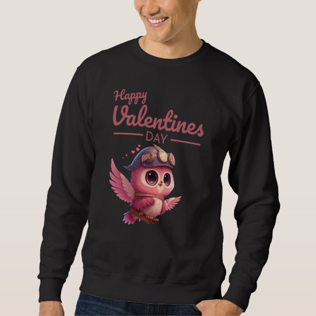 Cute Animal Heart Panda Happy Valentine Day  48 Sweatshirt (Vorderseite)