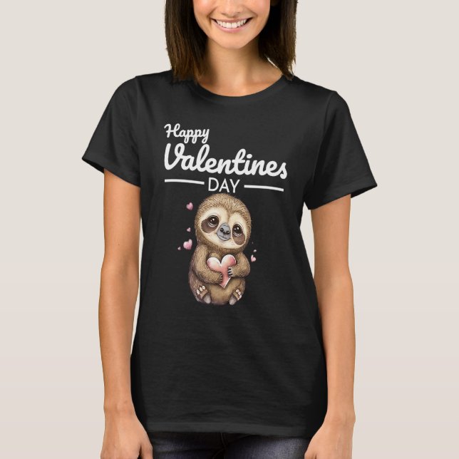Cute Animal Heart Panda  Happy Valentine Day  6 T-Shirt (Vorderseite)