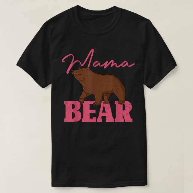 Cute Animal Mom Family Mommy Bear Mama Bear 527  T-Shirt (Design vorne)