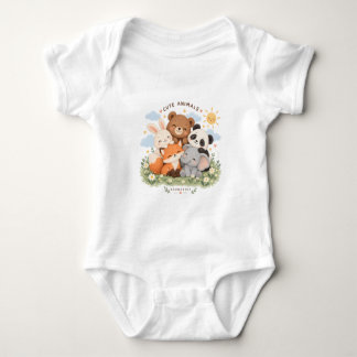 Cute Animals Club – Süße Tierfreunde Baby Strampler