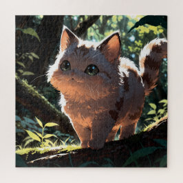 Cute anime cat puzzle