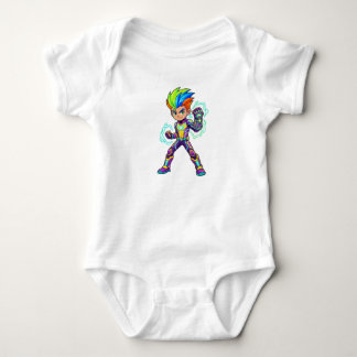 Cute Anime Superhero Baby Bodysuit - Colorful Cart Strampler