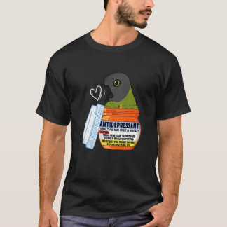 Cute Antidepressant Parrot I Senegal Parrot Premiu T-Shirt