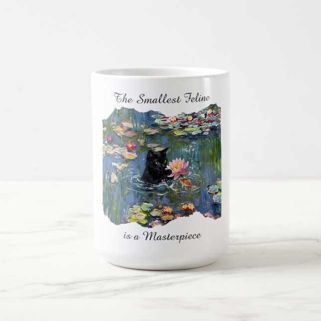 Cute Artistic Feline Is a Masterpiece Cat Kaffeetasse (Mittel)