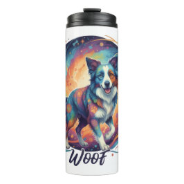 Cute Artistic Puppy Design for Dog Lovers Thermosbecher
