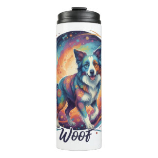 Cute Artistic Puppy Design for Dog Lovers Thermosbecher