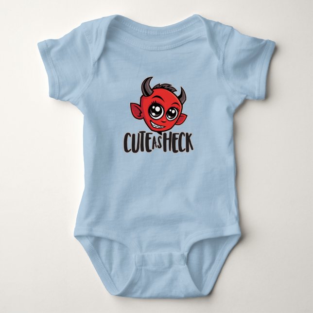 Cute as Heck Devil Baby Strampler (Vorderseite)