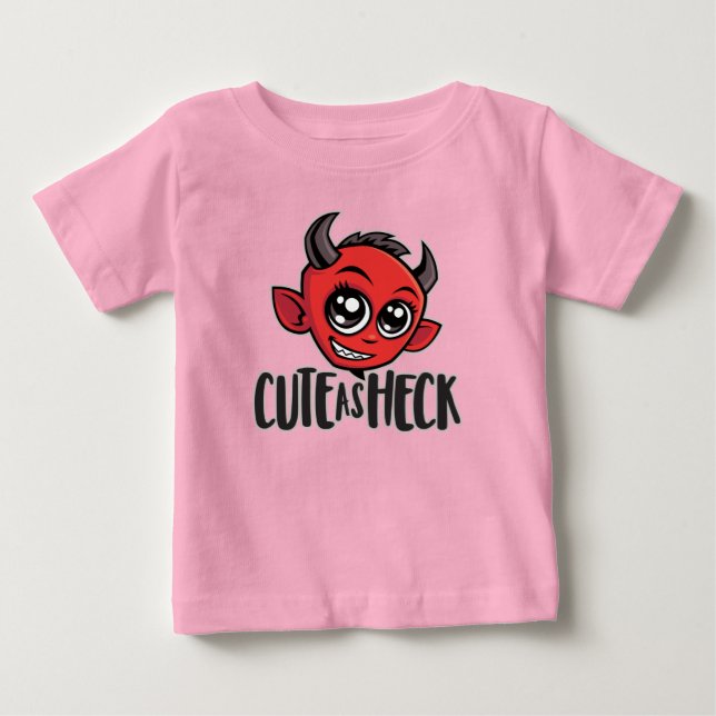 Cute as Heck Devil Baby T-shirt (Vorderseite)