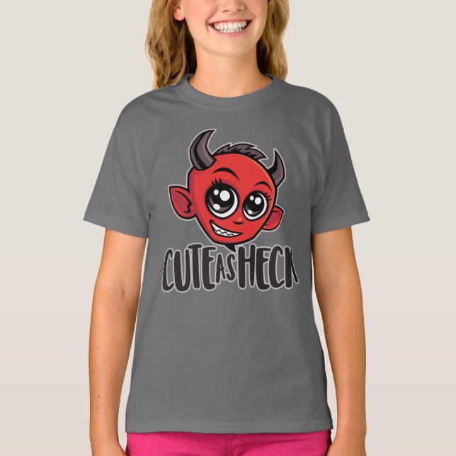 Cute as Heck Devil T-Shirt (Vorderseite)