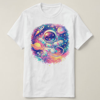 Cute Astronaut Galaxy Gift T-Shirt | Space Lover B