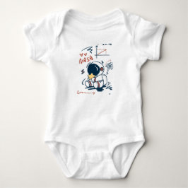 Cute Astronaut Space Cartoon Baby Bodysuit Strampler