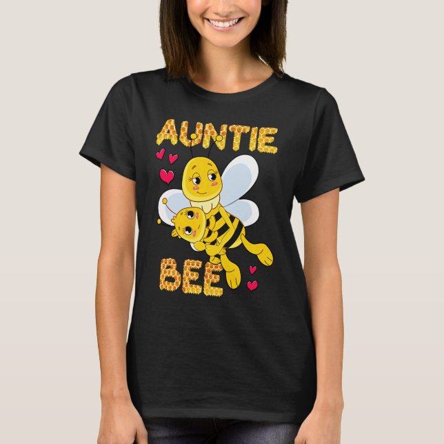 Cute Auntie Bee Mother's Day Beekeeper Matching Fa T-Shirt (Vorderseite)