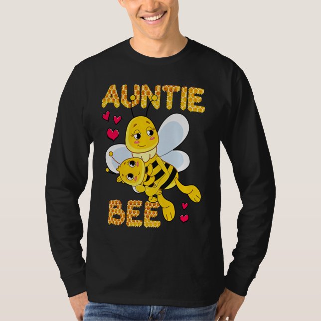 Cute Auntie Bee Mother's Day Beekeeper Matching Fa T-Shirt (Vorderseite)
